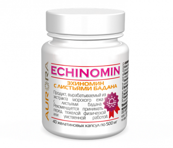 Экстракт морского ежа составляет основу одного из новых продуктов Авроры — Эхиномина.